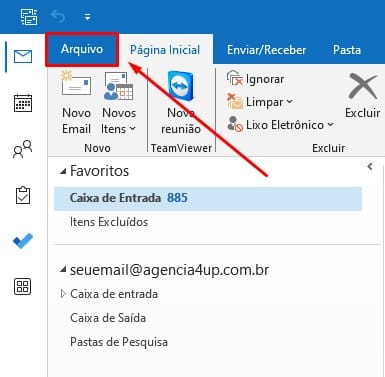 Como configurar email corporativo no Outlook passo-2