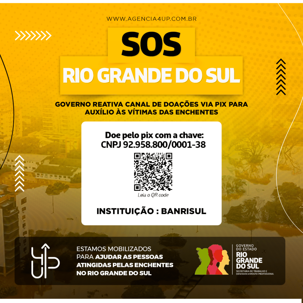 Ajude Rio Grande do Sul, Junte-se a nós em nossa missão de solidariedade! Estamos mobilizando uma campanha de doação em prol do Rio Grande do Sul